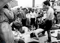 원인 모를 화재로 숨진 꽃마을 주민4명의 넋을 달래는 