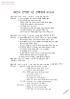 95년도 산악반 1년 산행평가 보고서 썸네일 이미지